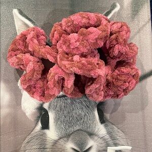 Set of 2-Mixed Raspberry Scrunchies